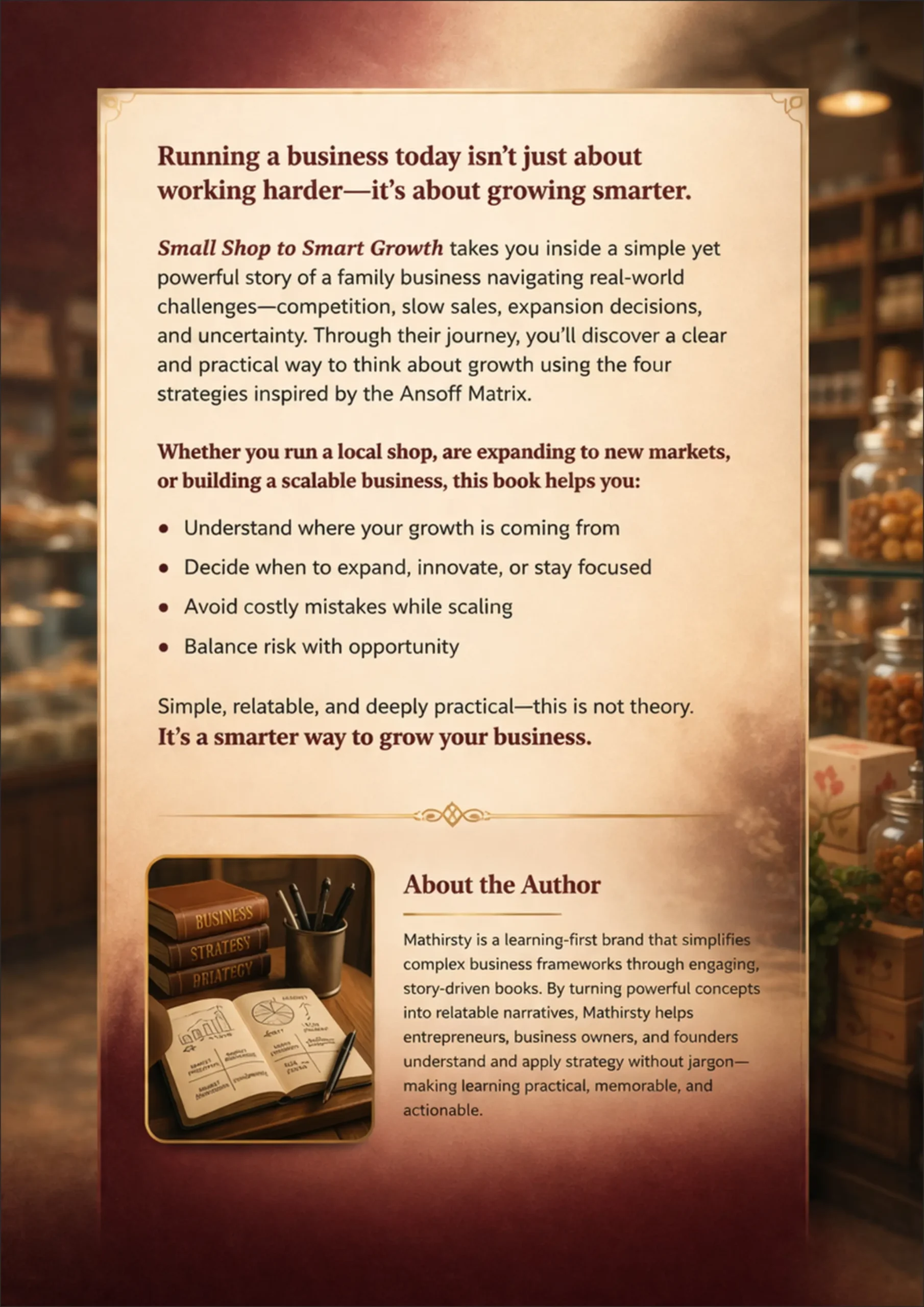 Small Shop to Smart Growth - Ansoff Matrix eBook - Image 7